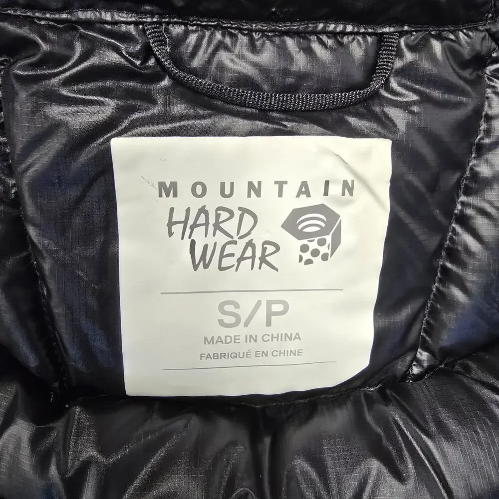 Mountain Hardwear Womens Ghost Whisperer Down Vest Size S Black Puffer Packable